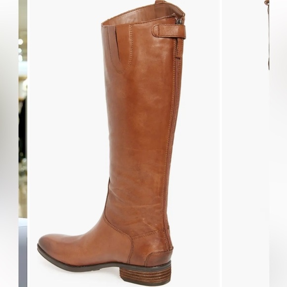 Sam Edelman Penny tall riding boots whiskey brown color buttery soft leather 10 - Picture 2 of 15